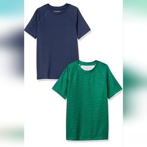 50% Off Boys and Toddlers' UPF 50+ Short-Sleeve Swim Shirt 2 pack